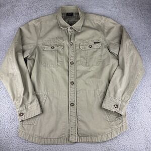 Oakley Jacket Military Utility Performance Shirt Field Tan‎ Mens Xl Shacket Y2k